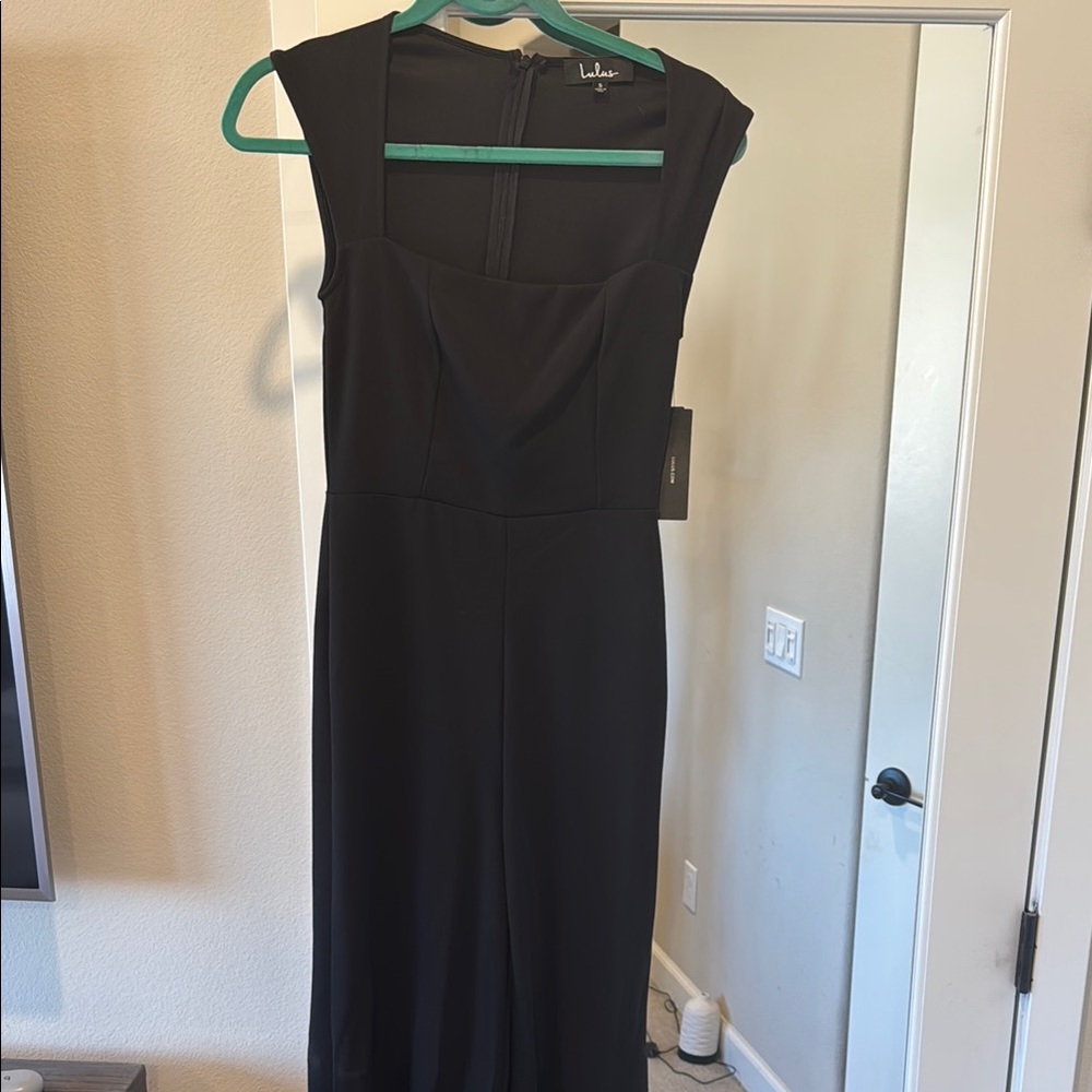 Lulu's Black Sleeveless jumpsuit